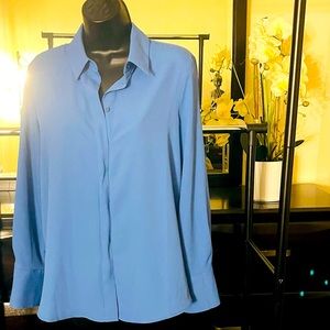 Size 4 MNG Blue Blouse